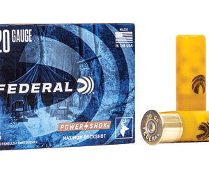 Federal Power-Shok Magnum 20 Gauge 2.75" 20 Pellets 1oz 3 Buckshot 5 Rounds - Image 2
