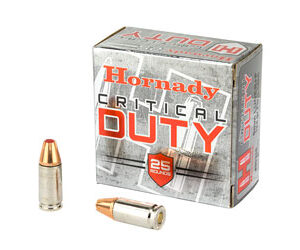 Hornady Critical Duty 9mm Luger+P 124gr FL 25 Rounds - Image 3