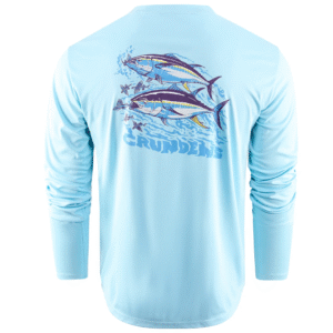 Men's Grundens Twin Tuna Long Sleeve Tech Tee - Image 2