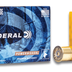 Federal Power-Shok Magnum 20 Gauge 2.75" 20 Pellets 1oz 3 Buckshot 5 Rounds - Image 1
