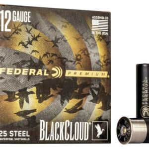 Federal Premium Black Cloud 12 Gauge 3" 1-1/4 oz BB Shot 25 Rounds - Image 1