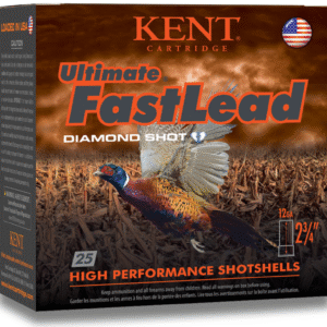 Kent Cartridge Ultimate Fast Lead 12 Gauge 2.75" 1-1/2oz 5 Shot 25 Rounds - Image 1