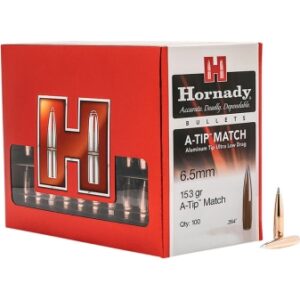 Hornady A-Tip Match 6.5 Creedmoor .264 153 gr A Tip Match 100 Count - Image 1