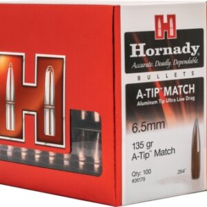 Hornady A-Tip Match 6.5 Creedmoor .264 135 gr A Tip Match 100 Count - Image 1