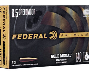 Federal Premium Gold Medal 6.5 Creedmoor 140gr BHT 20 Rounds - Image 2