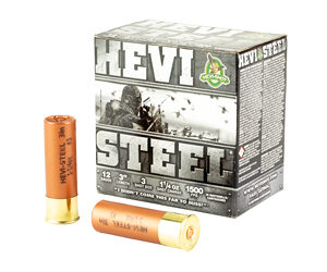 HEVI-Shot HEVI-Steel 12 Gauge 3" 1 1/4oz 3 Shot 25 Rounds - Image 2