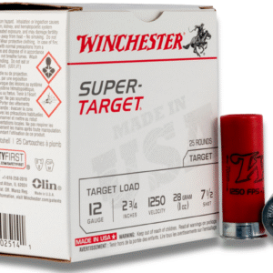 Winchester Super-Target Light Target 12 Gauge 2.75" 1oz 7.5 Shot 25 Rounds - Image 1